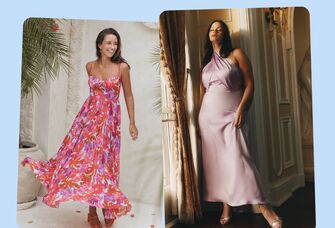 Two summer wedding guest dresses