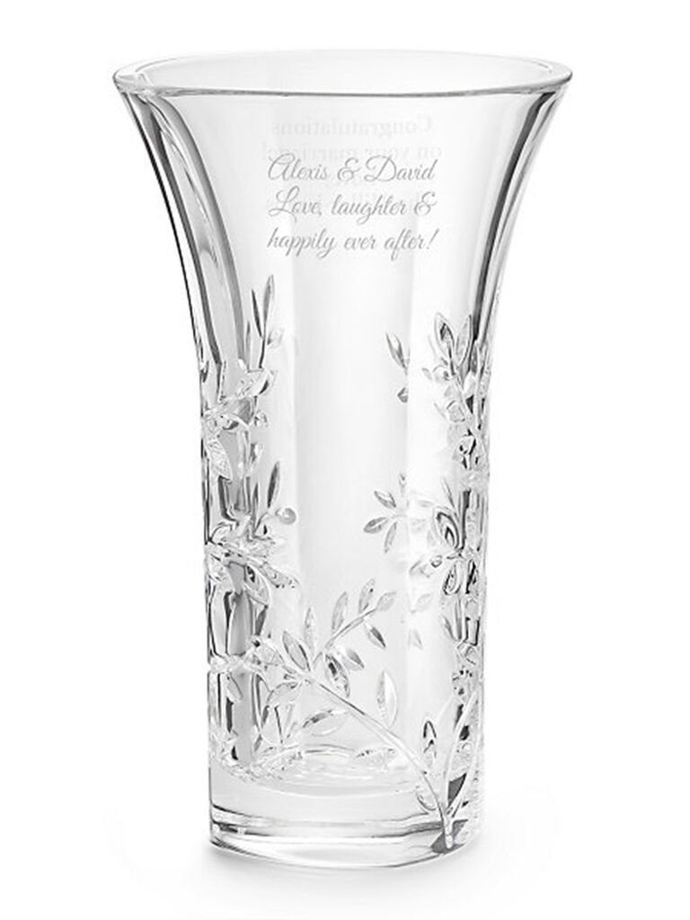 Personalized Crystal Glass Set- Great wedding Gift