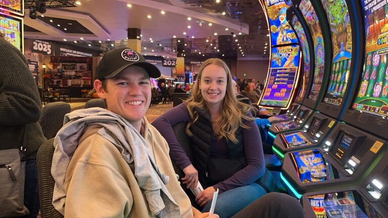 Morgan's first casino experience ever!