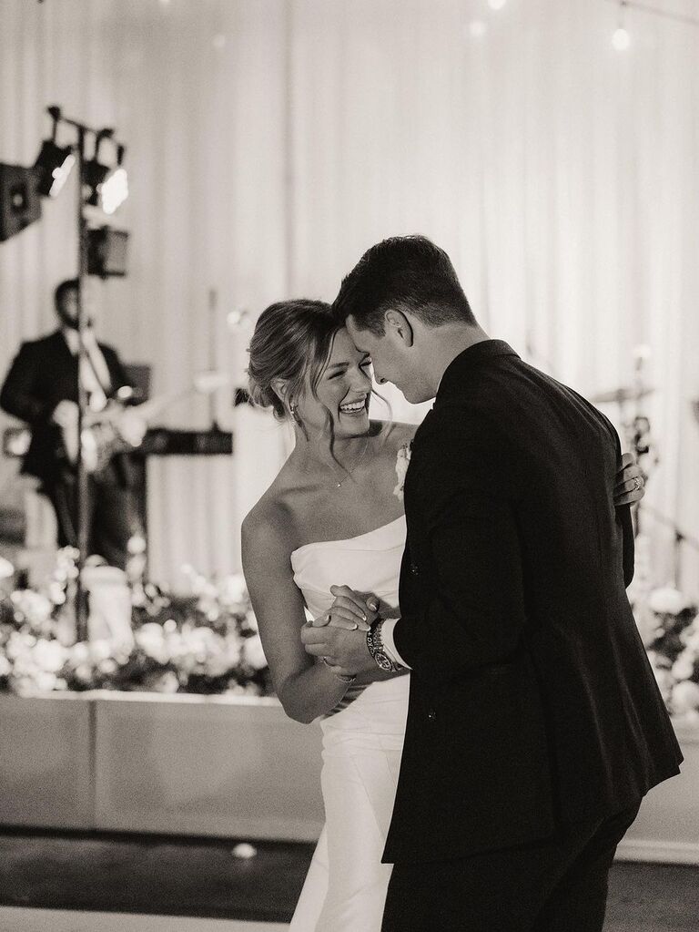 Brock Purdy and wife Jenna Brandt's wedding first dance photo