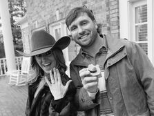 Lainey Wilson and Devlin Hodges engagement photo 