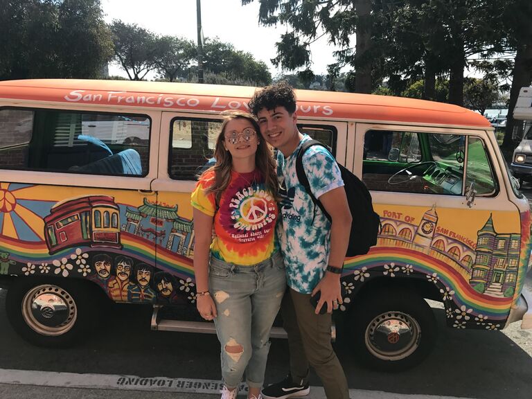 We went back to San Francisco and went on an amazing tour in a 60's VW bus!