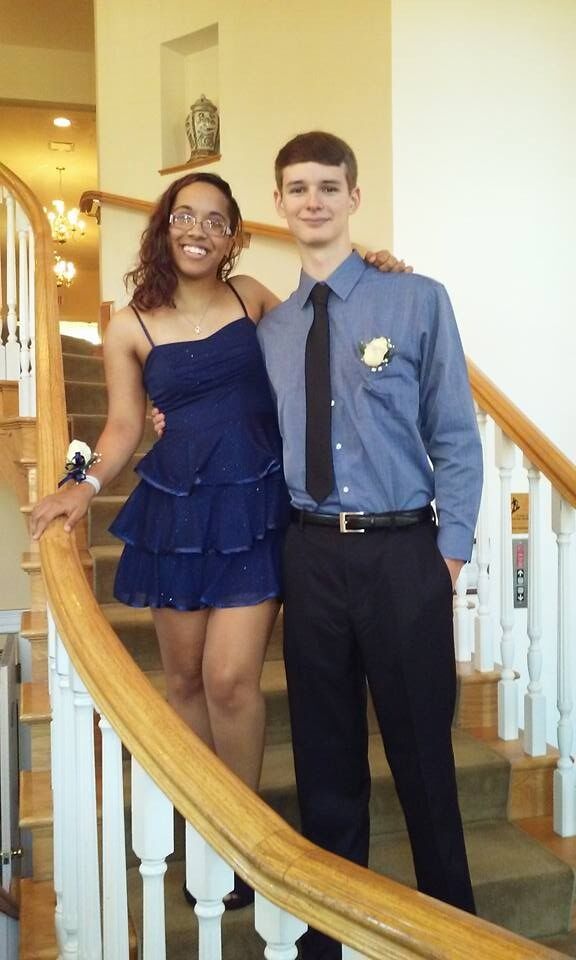 We didn't do many social events for a couple years so now we can skip to senior year. Our last homecoming. Shaylah even got to wear the same dress from freshman year.