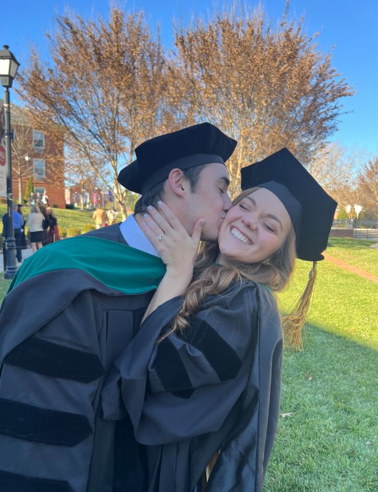 AK and Noah graduated from AU DPT and prepared to take on the world together!