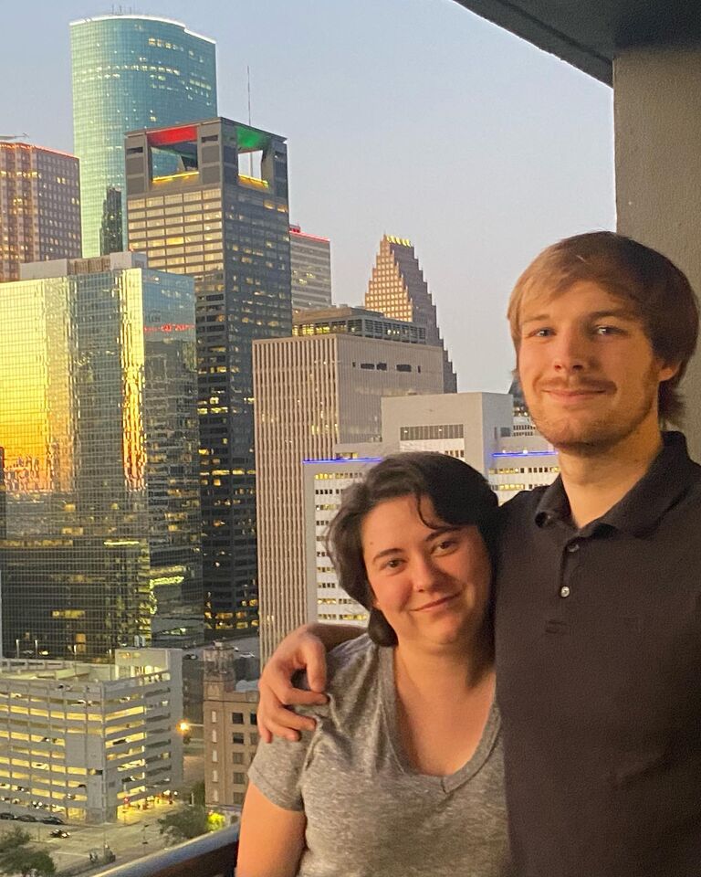We finally moved in together in Houston!