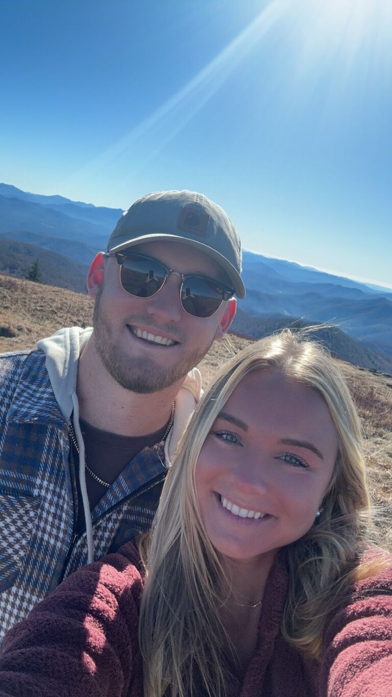 Turner came to visit me during his Fall Break. We took Ace for a hike up Roan Mountain. 