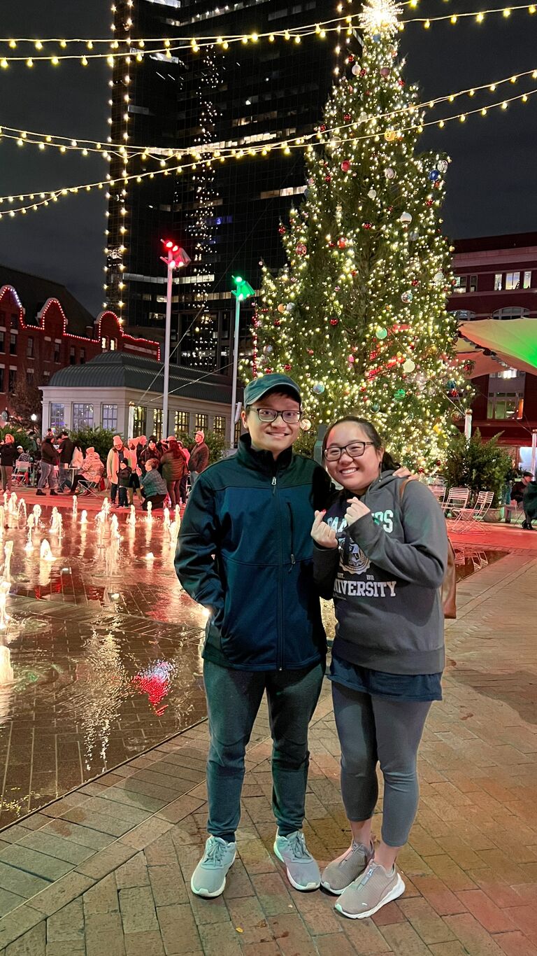 Celebrating Christmas with my love, making the season even brighter!
