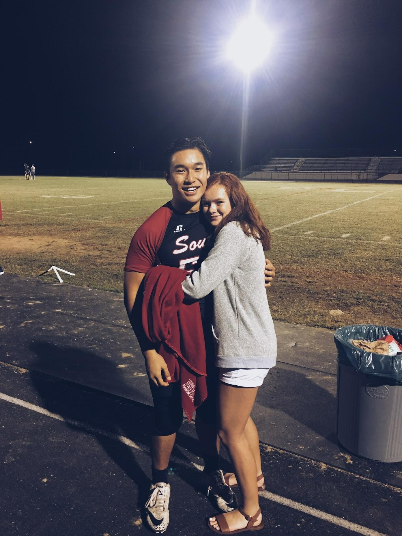 Our regular post game picture... I think we may have won this game...