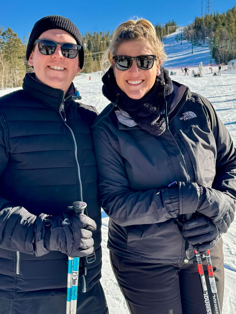 Nick’s first time snow skiing.