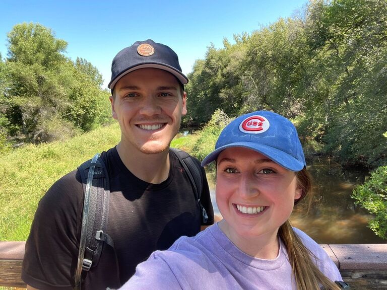 Our first ever picture together, hiking in Sedona.