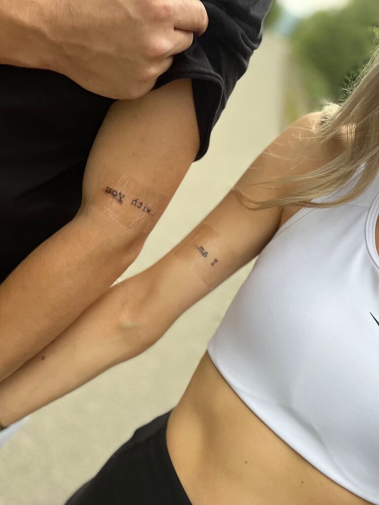 Matching tattoos & ring pre-viewing trip!