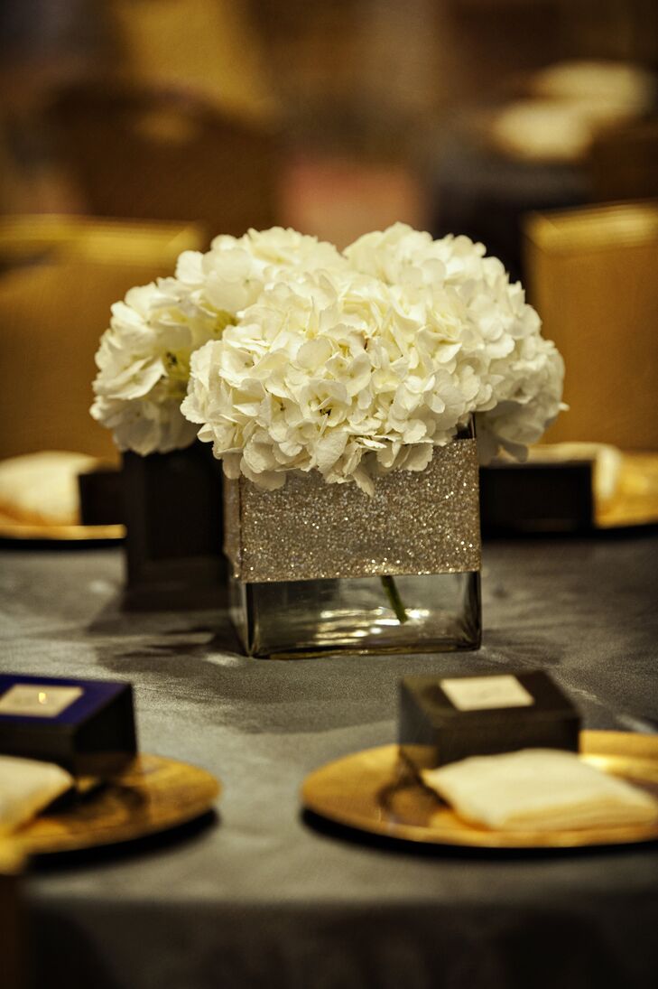 White Hydrangea Centerpiece