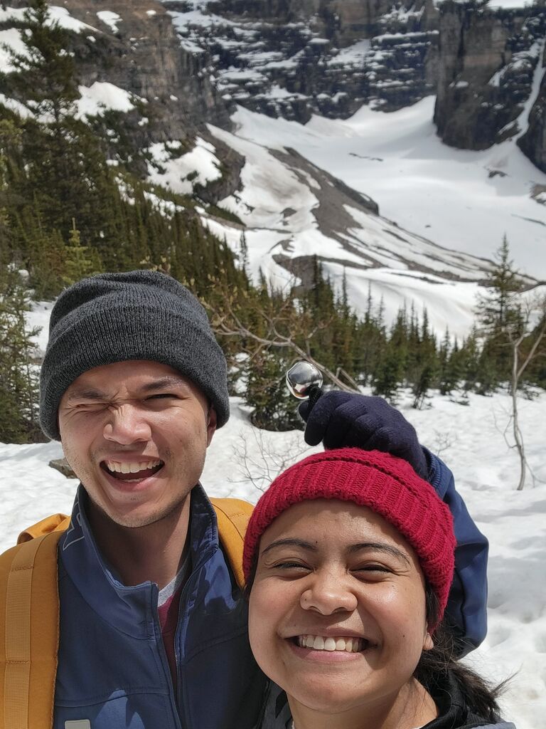 Hiked the Plain of Six Glaciers Tea House Trail (12.4 km roundtrip hike in 7.5 hours) in Lake Louise, AB. 
