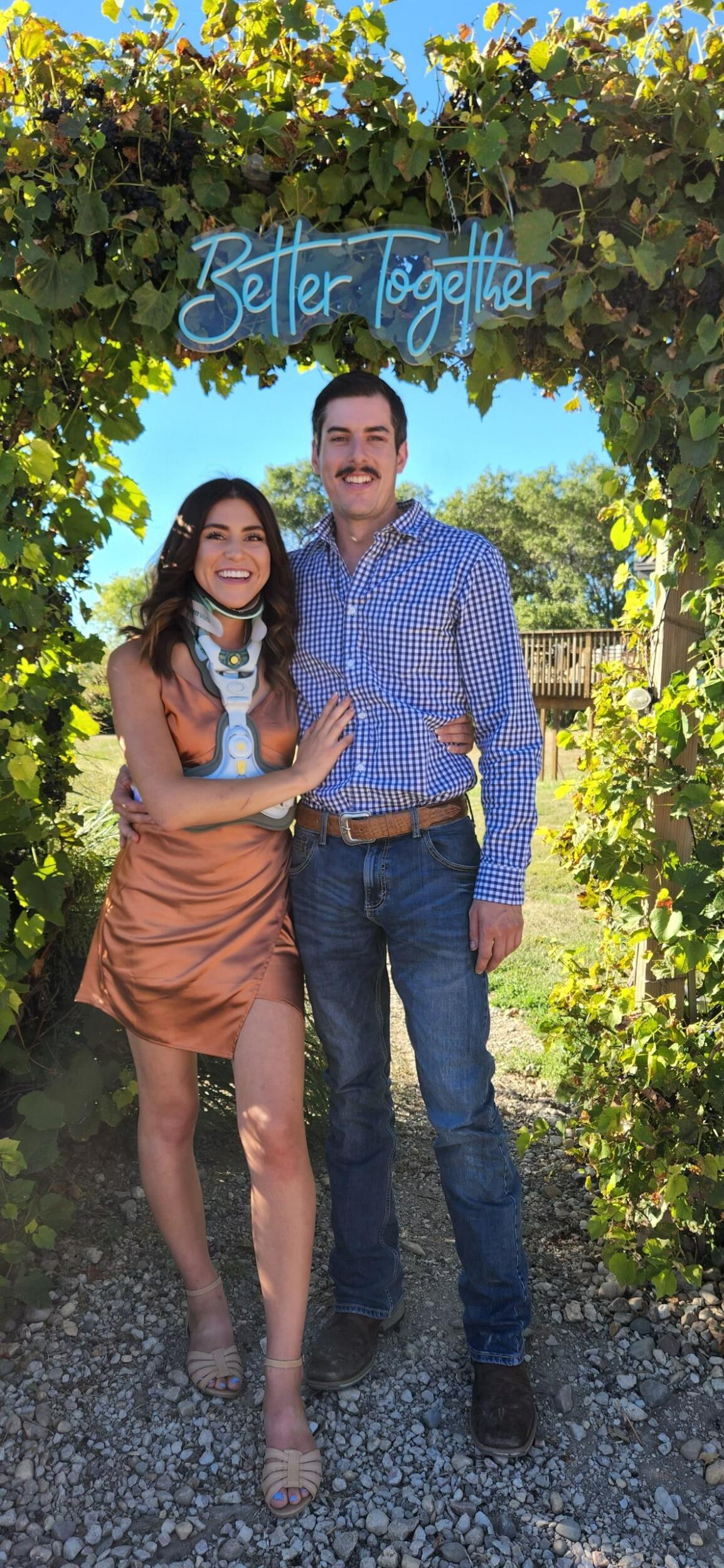The first wedding we went to together. And the first night we said I love you to each other. 