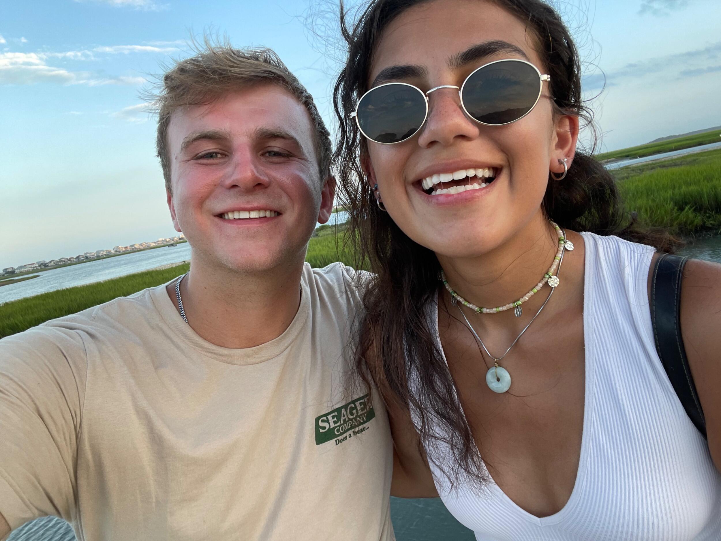 We officially started our adult life together when we moved into our first apartment after college, which we were super excited about after having dated long-distance for so long. Here we are at Calvin's family beach week, our last hurrah before we both started working full-time. 