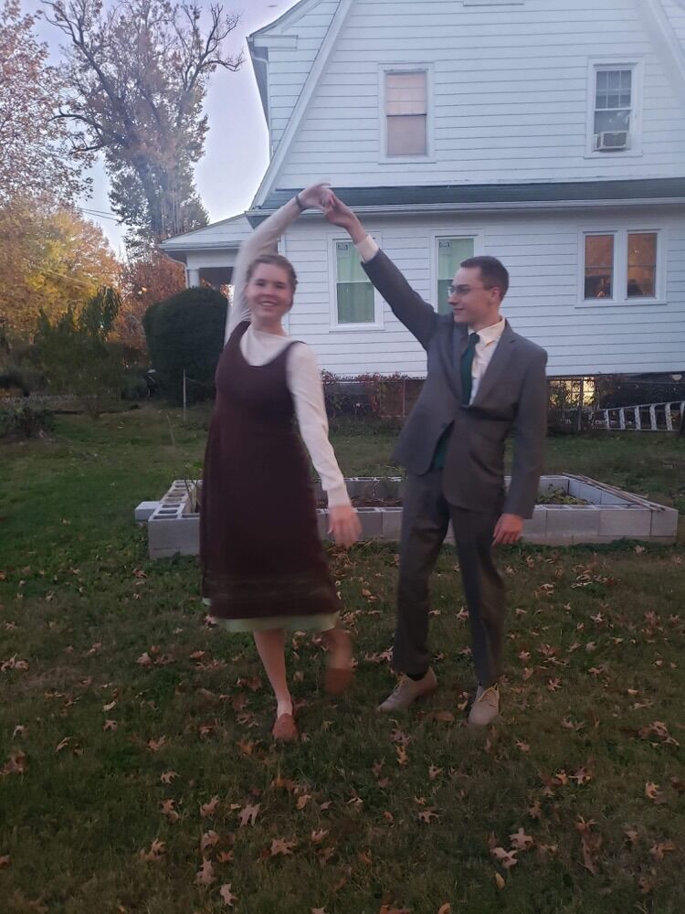 First Halloween together (we are Maria and Captain Von Trapp)