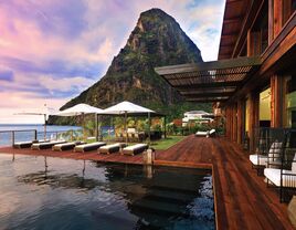 sugar beach pitons view from resort