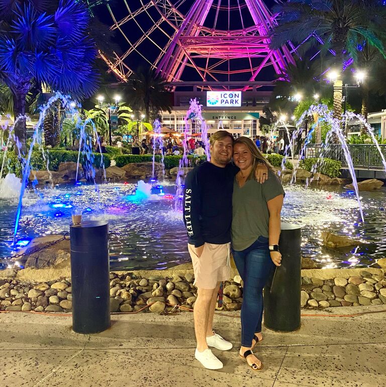 We went for a double date with friends and decided we were ready to go public with our relationship. Better late than never