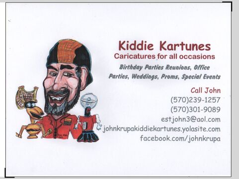 John Krupa - Kiddie Kartunes - Caricaturist - Wilkes Barre, PA - Hero Main