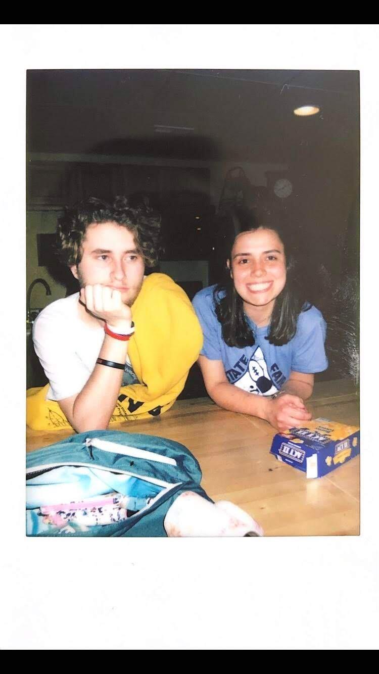 Our first picture together! We were still 'just friends' at this point. 