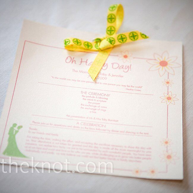 Simple Wedding Program