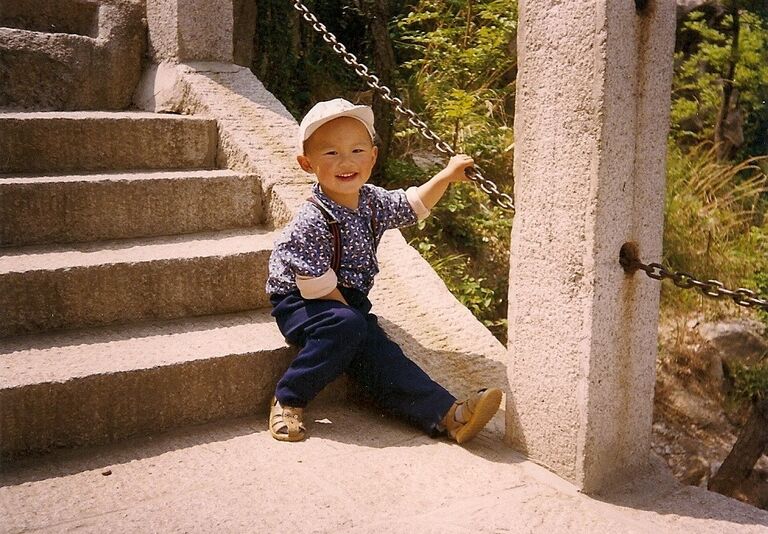 Chu Ming "Chumes" Yu, aged 3, ready to find his one true love (in 15 years).