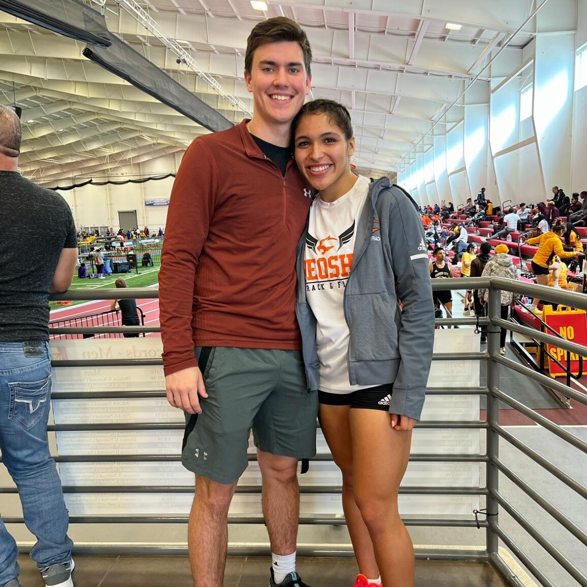 One of my indoor track meets at Pitt