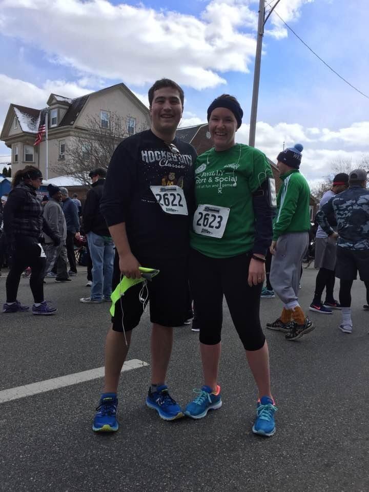 We pushed each other through 5ks and 10ks even though we both hate to run. 