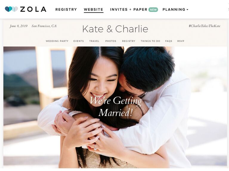 How to Create a Zola Wedding Website