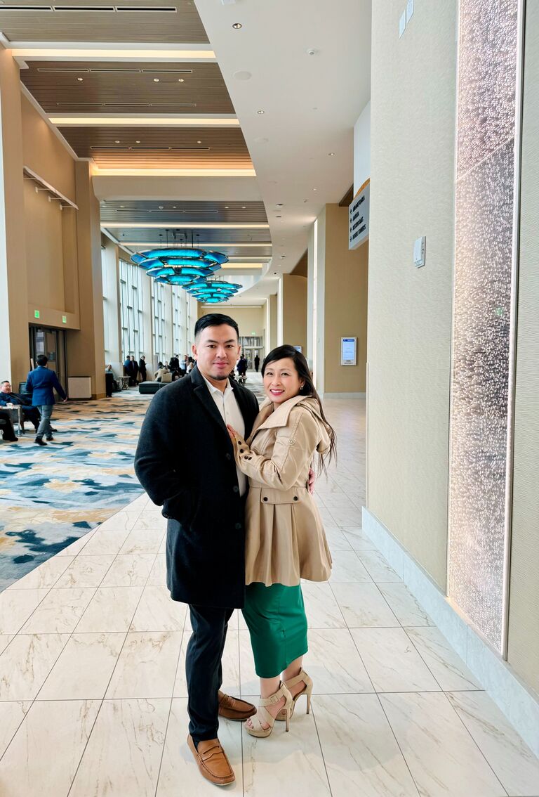 First business convention together.