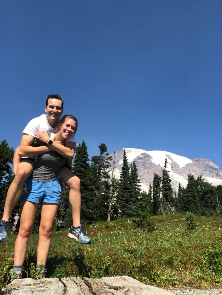 Our first camping trip together to Mt. Rainier National Park