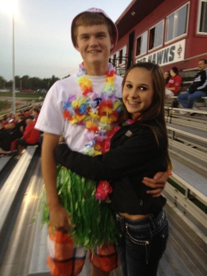 Here's when the real story started. Around the end of 8th grade/beginning of freshman year of high school, Dylan and Haley started officially dating (or "talking" as we used to call it back in 2012). They lived through all of the awkward teen moments (trust us there are FB messages to prove it), went on dates to the movie theater, planned if they were going to hug each day after school before their parents picked them up, attended school dances together and hung out in their parent's basements. Haley may have had the biggest crush on Dylan since 7th grade; it's a good thing she was persistent and got her way ;)