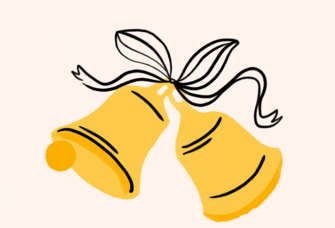 Illustration of wedding bells