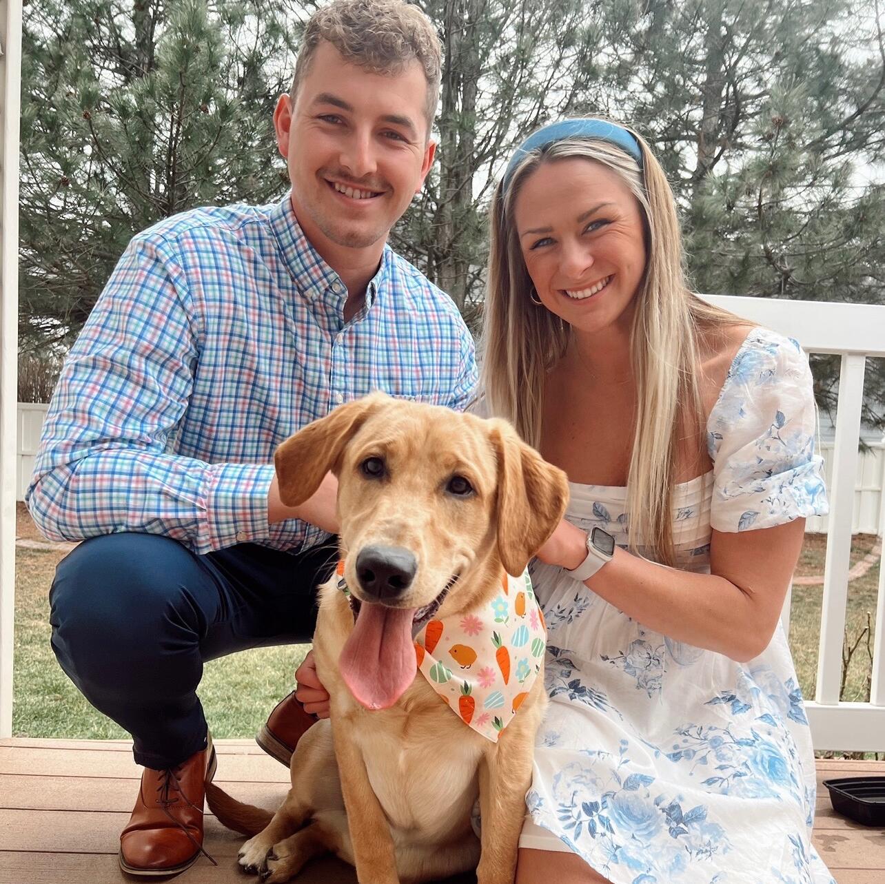 Their first Easter with Jaxer.