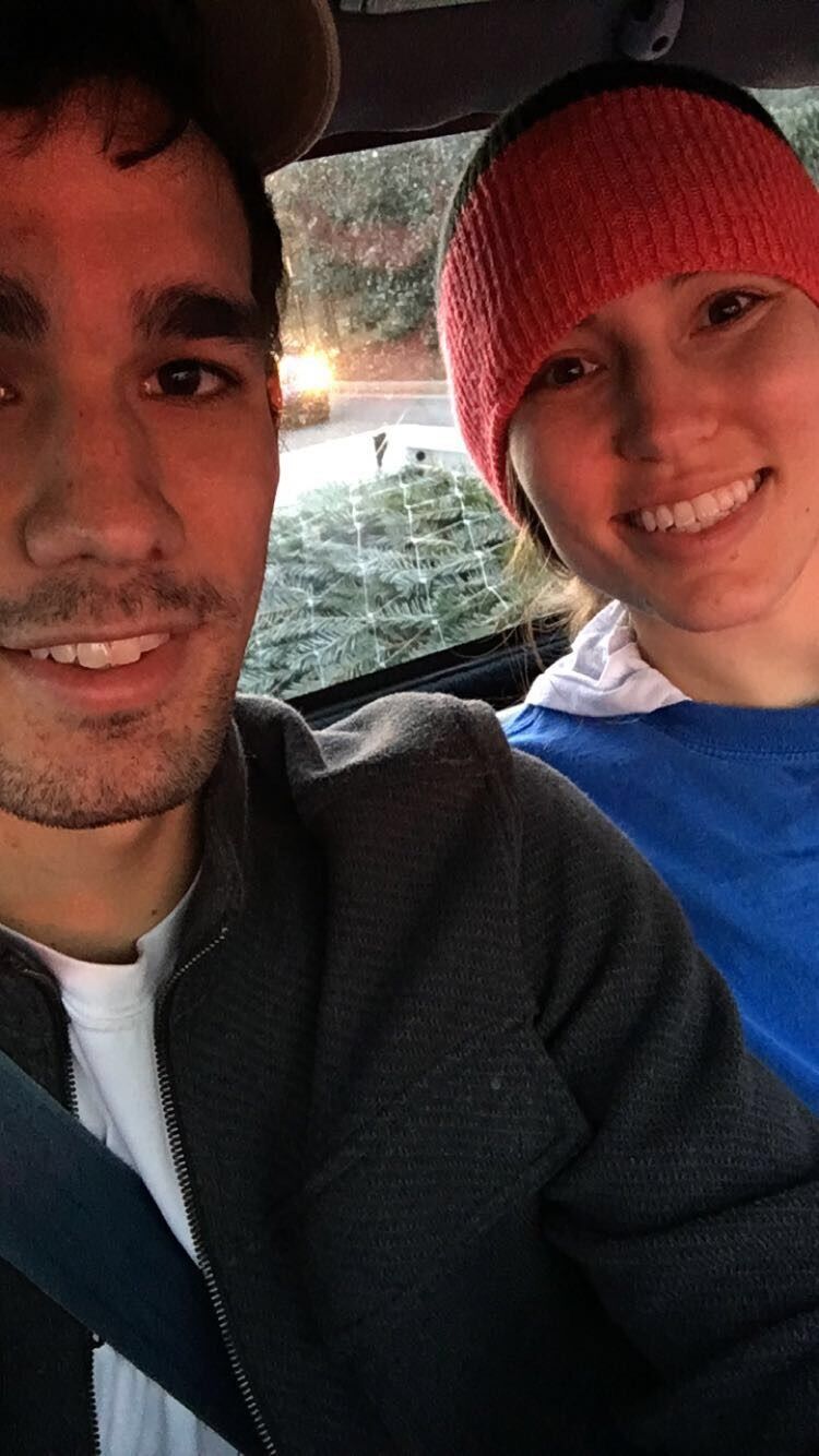 Andrew was back home in NC by December (I'm a crybaby) and we got our first Christmas tree together!
