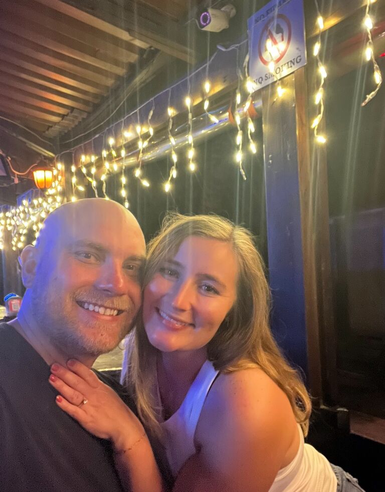Night out on the town in Roatán