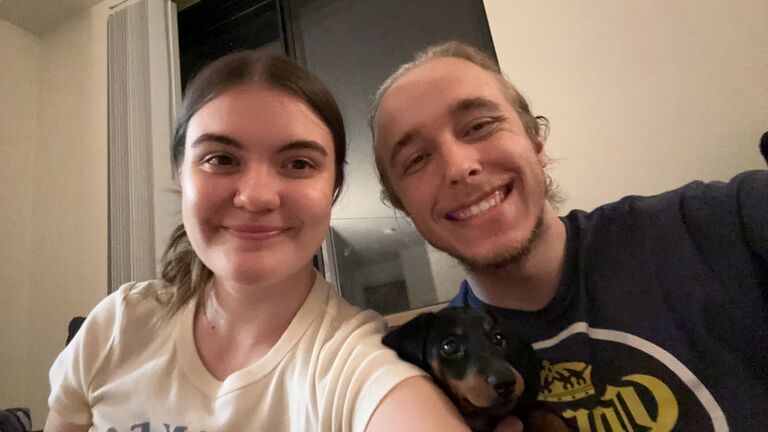 Became dog parents <3 our first family picture!