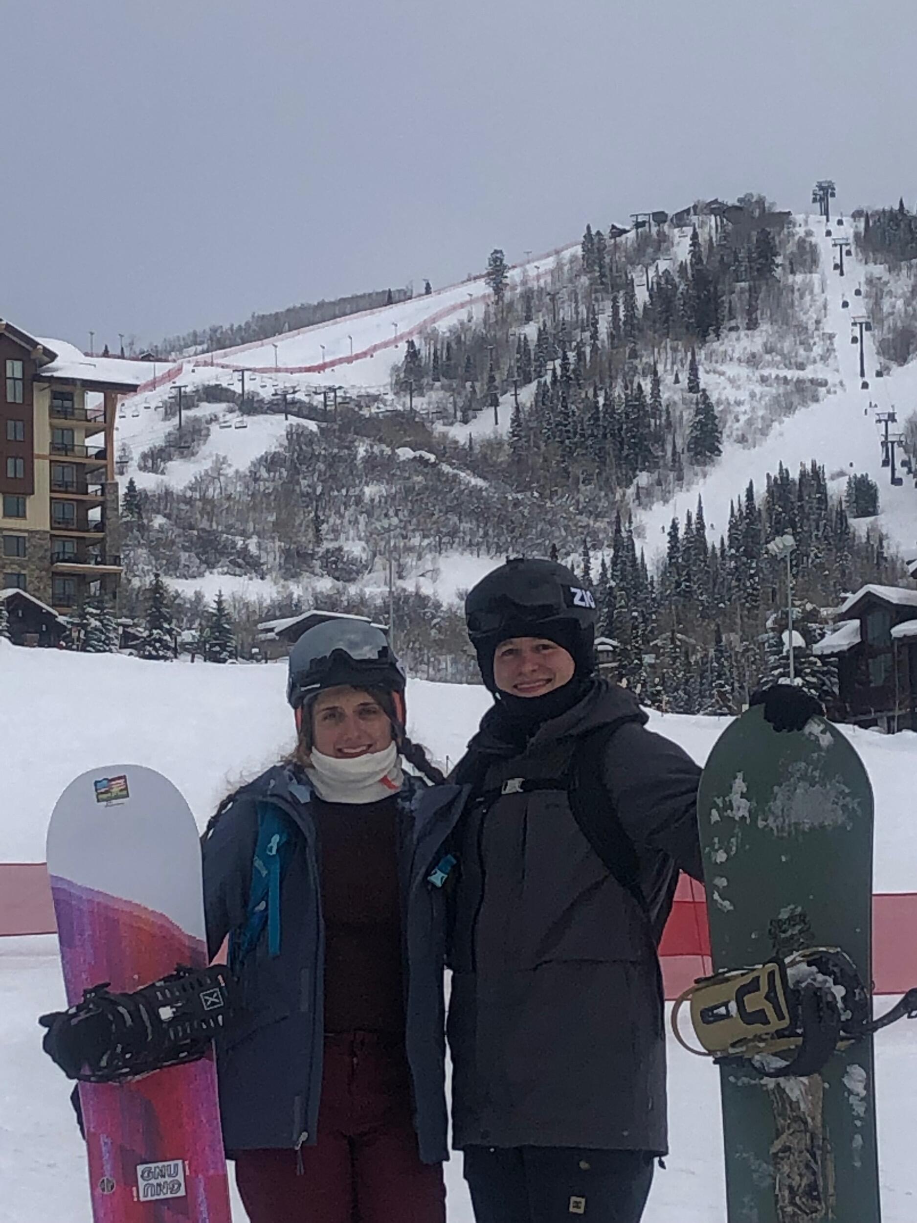 First ski trip together in Steamboat Springs, CO. Steamboat is still their favorite mountain.