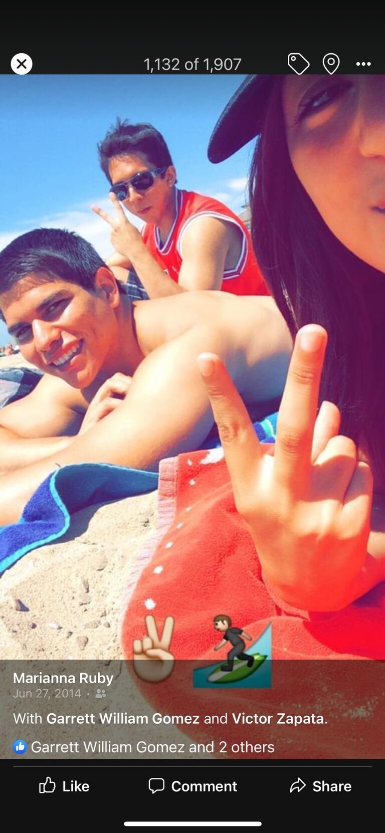 Our first beach trip together (as friends)