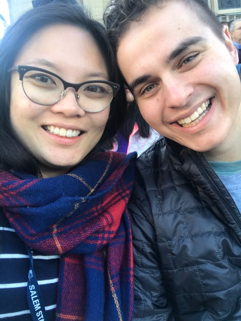 Pasadena, CA: Kevin surprised Jillian with a visit to CA when she was about to start her internship. 

We started the year of 2020 off at the Rose Parade and thought that it'd be the best year ever (little did we know what was in store). 