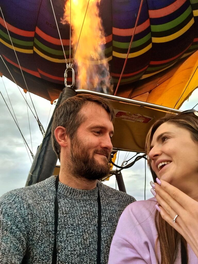The day we got engaged!