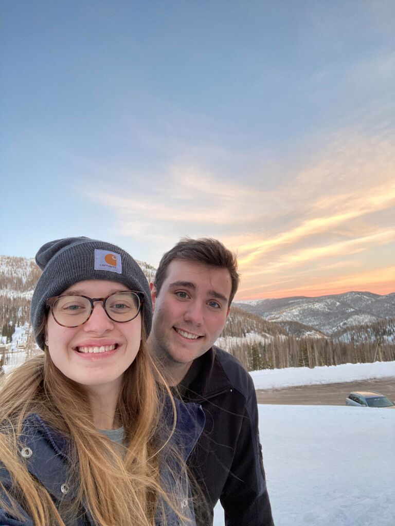 We celebrated our 2nd dating anniversary and skied with the Perrys in Colorado! Our relationship almost ended when Allison took a wrong turn on the mountain...