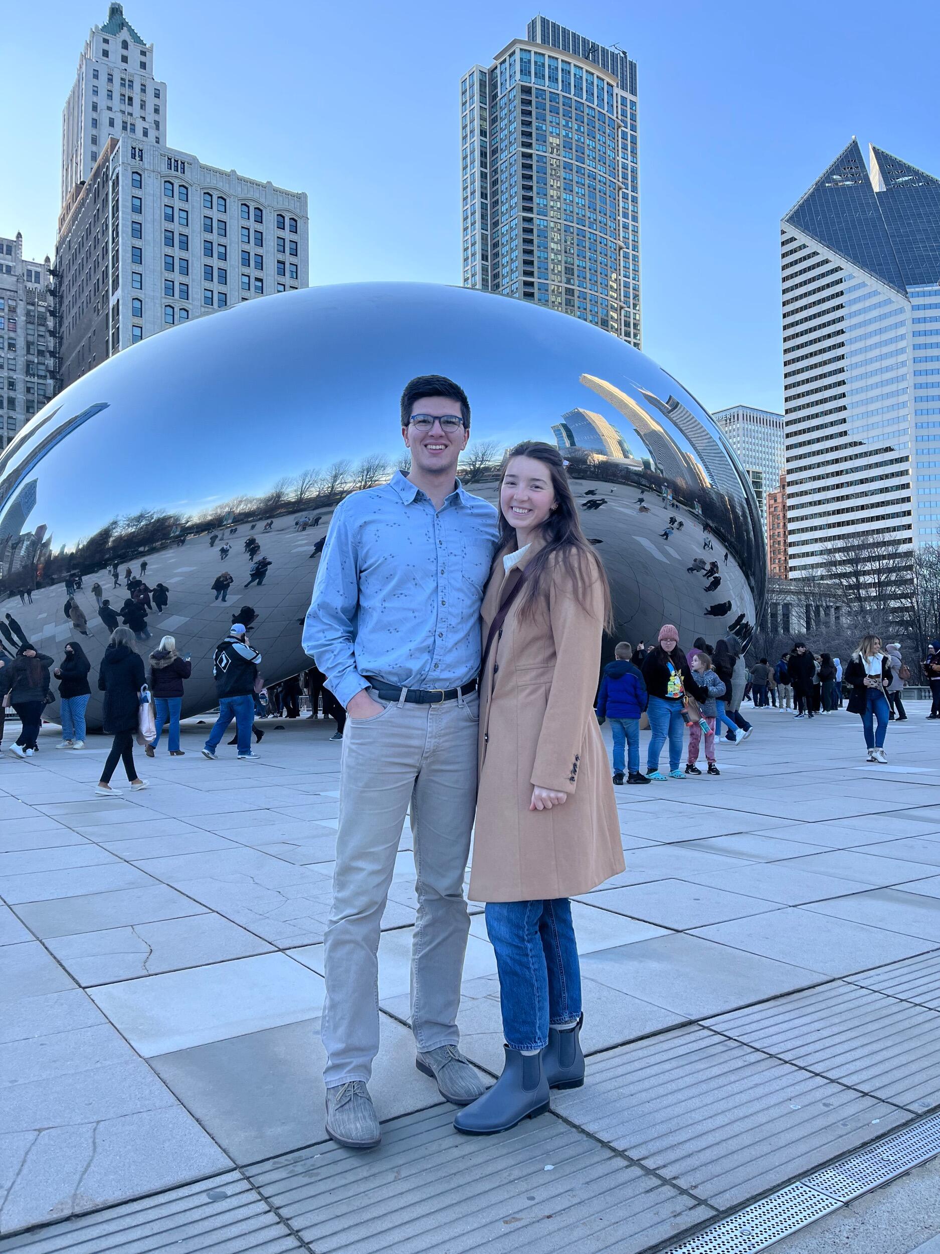 Sydney spent her spring break from medical school showing Ben her favorite spots in Chicago since it was his first time there!