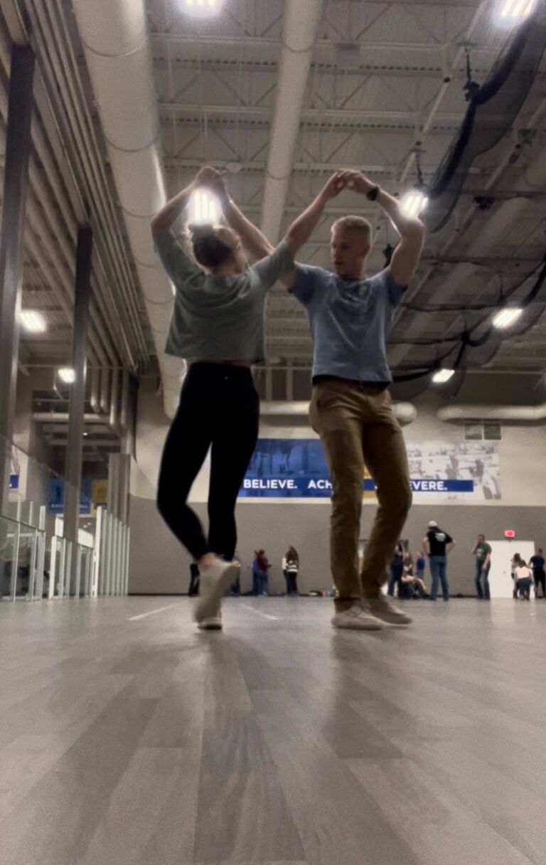 One of our favorite things to do together is to swing dance! Before our first official date, I invited Reid to join my roommate, and I to swing dancing club. Reid and I attended almost every week that semester.