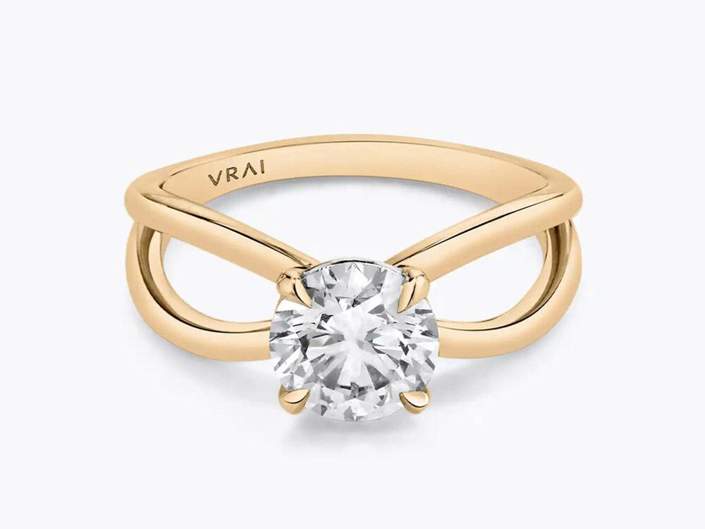 split shank engagement ring