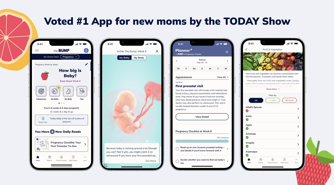 The Bump App Provides Millennial Parents and Parents-to-Be with  Personalized Content and Features to Make Real Time Parenting Decisions