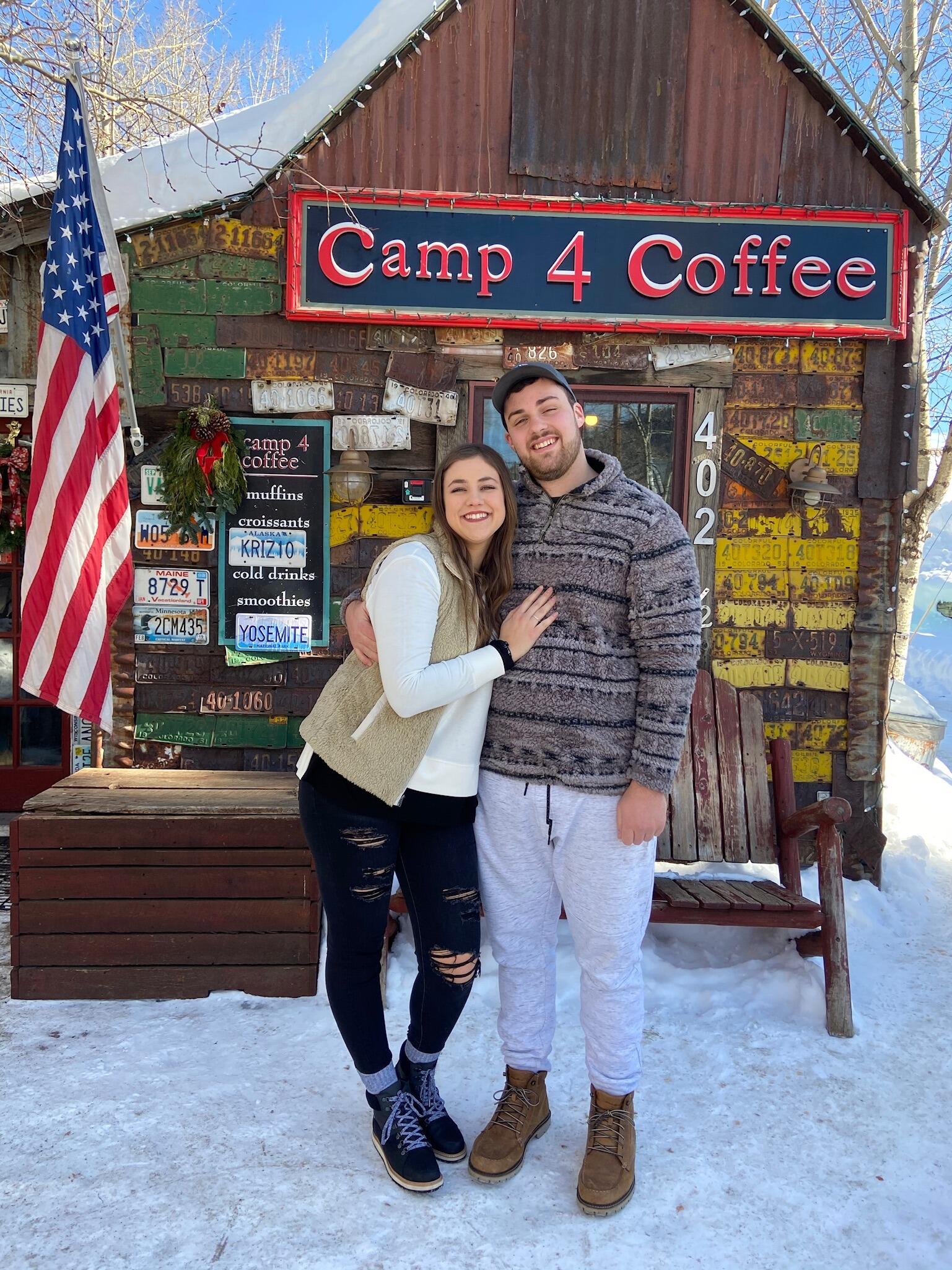 Our first trip together!! We went to Crested Butte with friends. Ian and Kelcee thought sweatpants and ripped jeans in the snow was a good idea for some reason.
