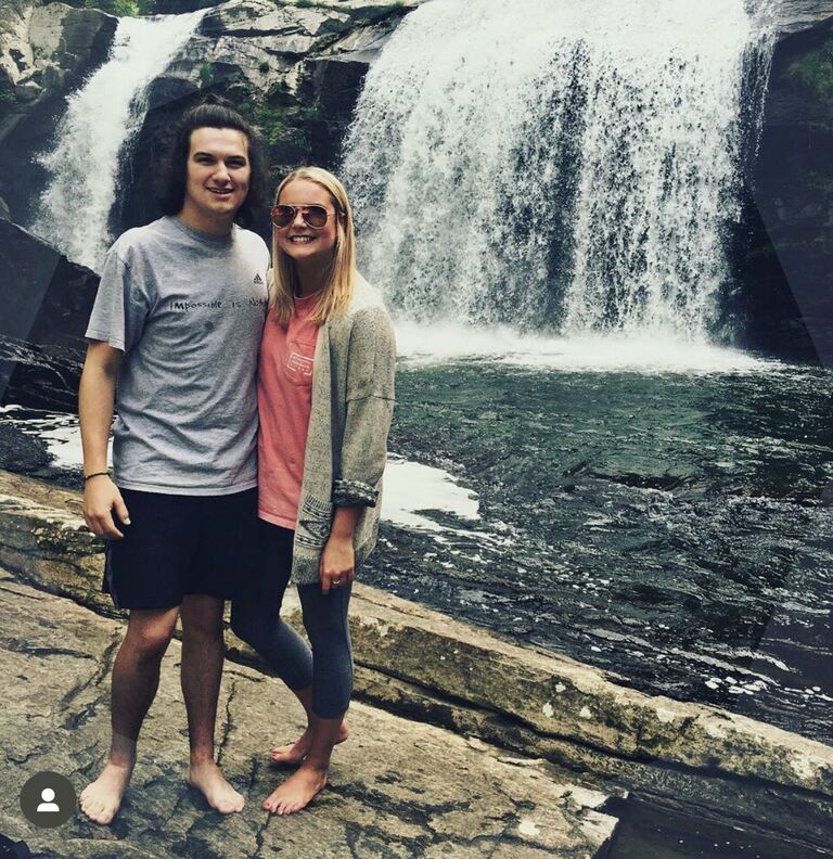 OFFICIALLY DATING...started the day hiking waterfalls with our Jack's City Grill crew and ending the night with dinner at Miso's, determining we were in fact boyfriend/ girlfriend. 