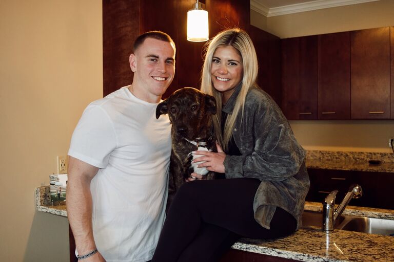 Long distance finally came to an end when Harry joined Presley in Kansas City and they moved into their first apartment together. 