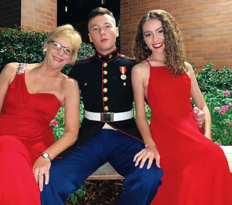 Last Marine Ball ): 
Don't judge me for wearing the same dress as last year... JT wore the same outfit 3 years in a row, so why can't I! 
P.S. they served crayons...weird.